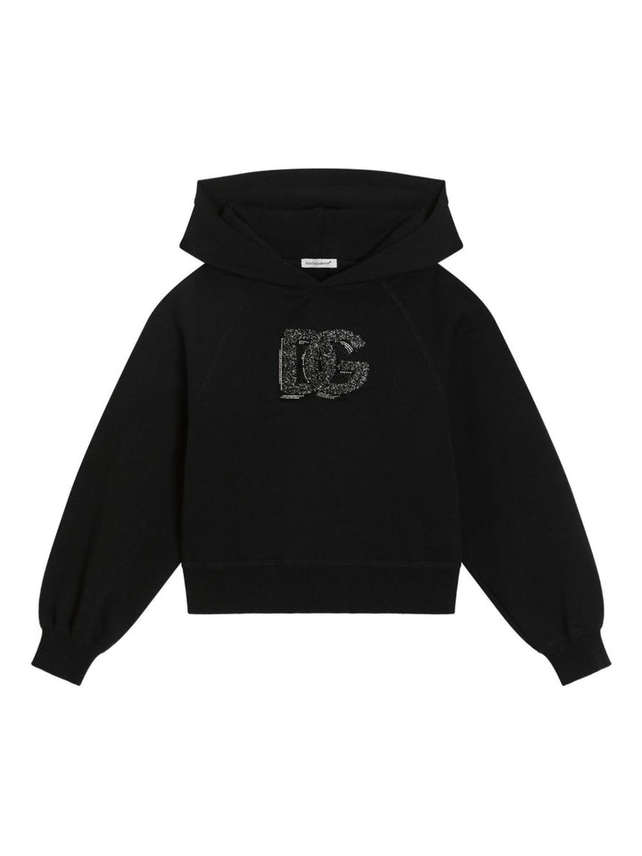 Dolce & Gabbana Kids
Felpa nera con applicazioni