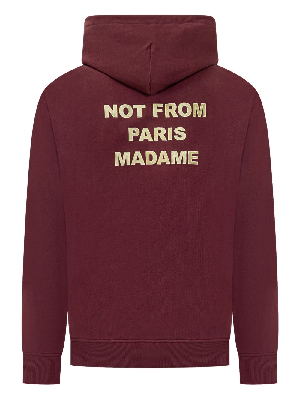 Drôle De Monsieur Felpa con stampa slogan e cappuccio