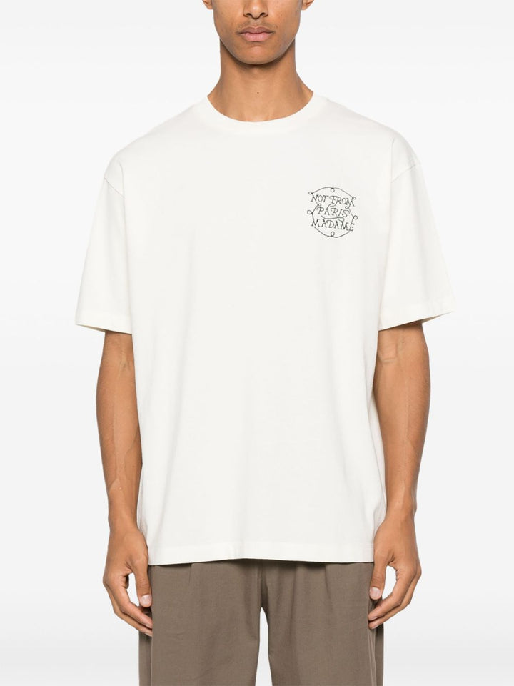 Drôle De Monsieur
T-shirt in cotone con ricamo