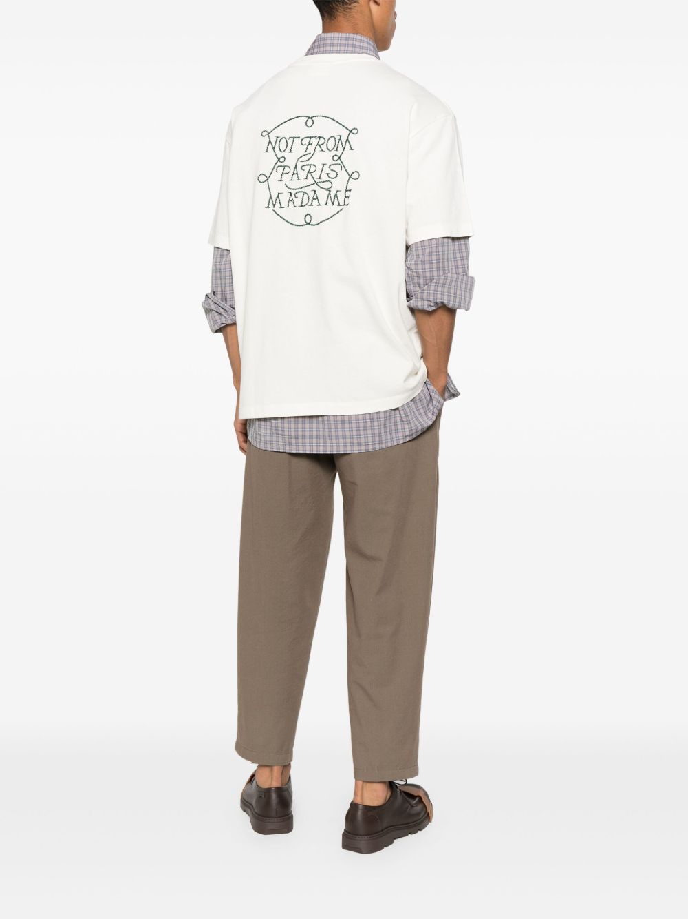 Drôle De Monsieur
T-shirt in cotone con ricamo