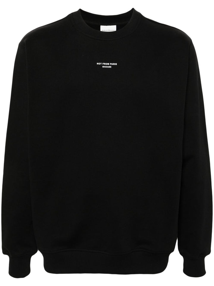 Drole De Monsieur
Felpa in jersey di cotone nero