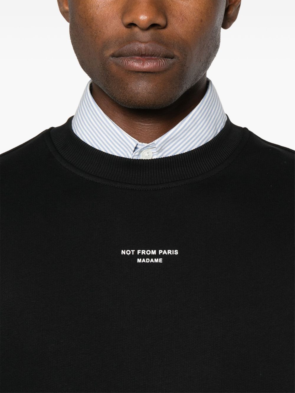 Drole De Monsieur
Felpa in jersey di cotone nero