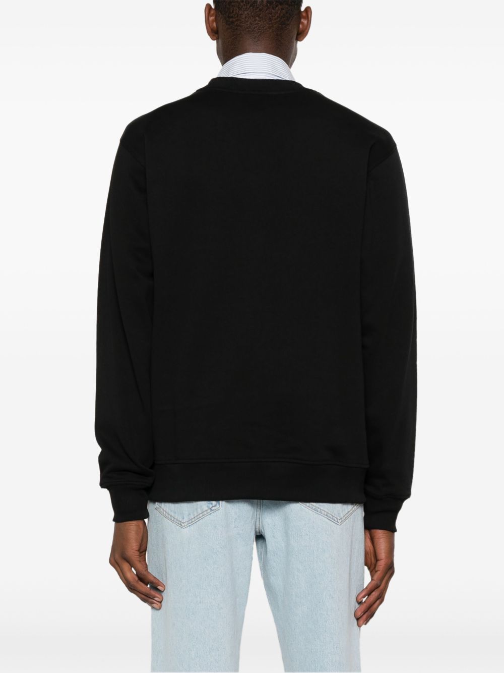 Drole De Monsieur Felpa in jersey di cotone nero