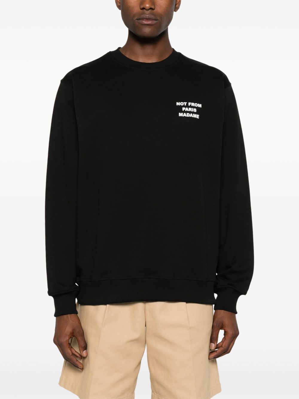 Drole De Monsieur
Felpa nera in morbido jersey di cotone