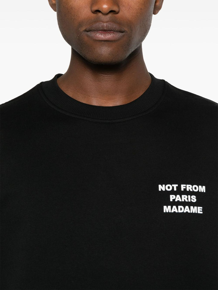 Drole De Monsieur
Felpa nera in morbido jersey di cotone