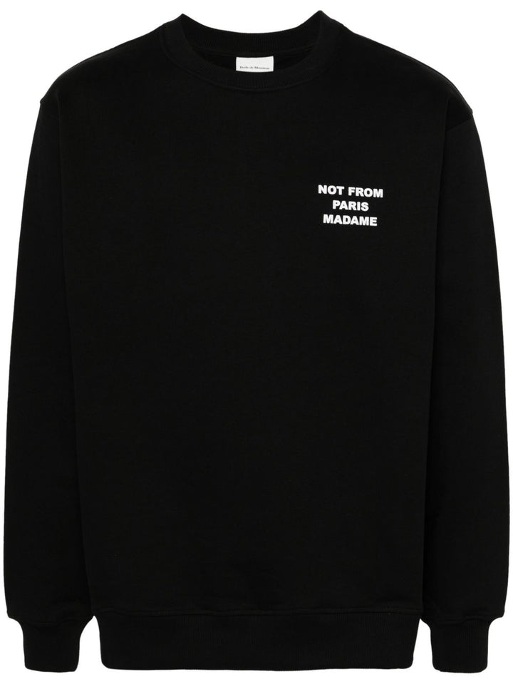 Drole De Monsieur
Felpa nera in morbido jersey di cotone