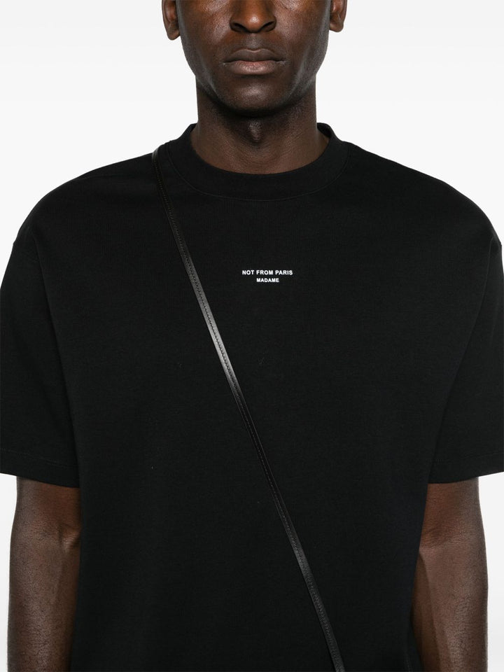 Drole De Monsieur
T-shirt in jersey di cotone nero