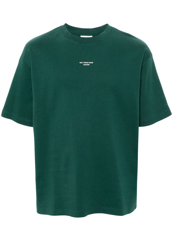 Drole De Monsieur
T-shirt in jersey di cotone verde