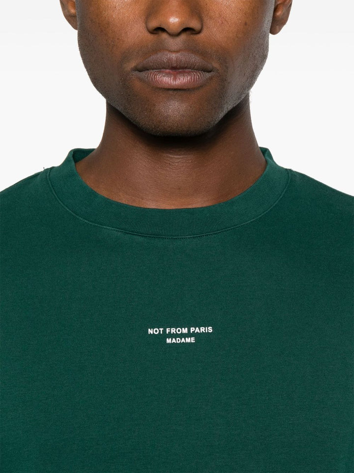 Drole De Monsieur
T-shirt in jersey di cotone verde