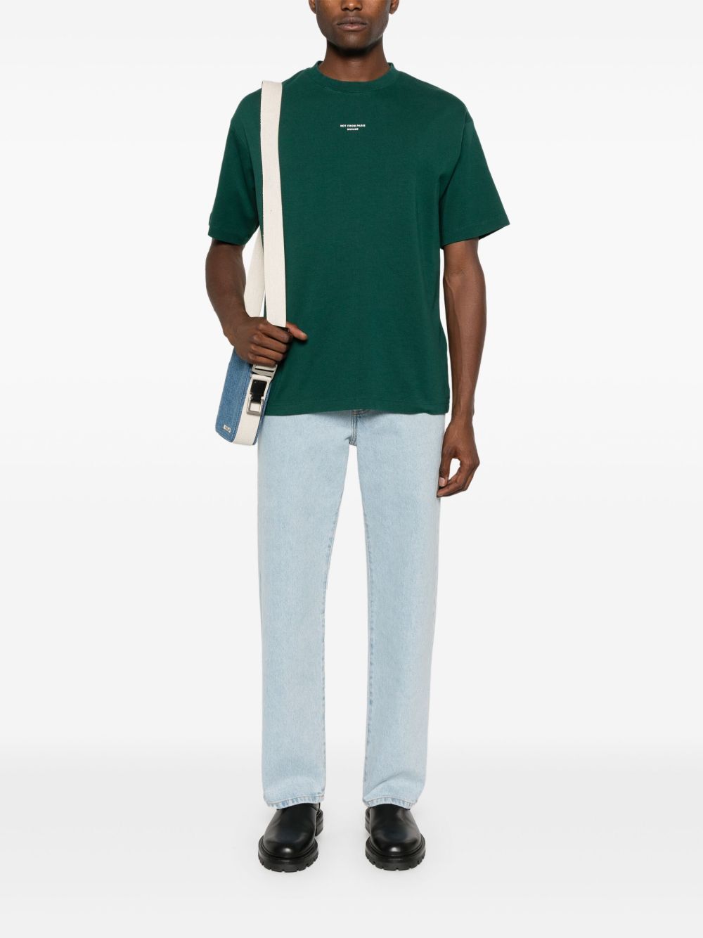Drole De Monsieur
T-shirt in jersey di cotone verde