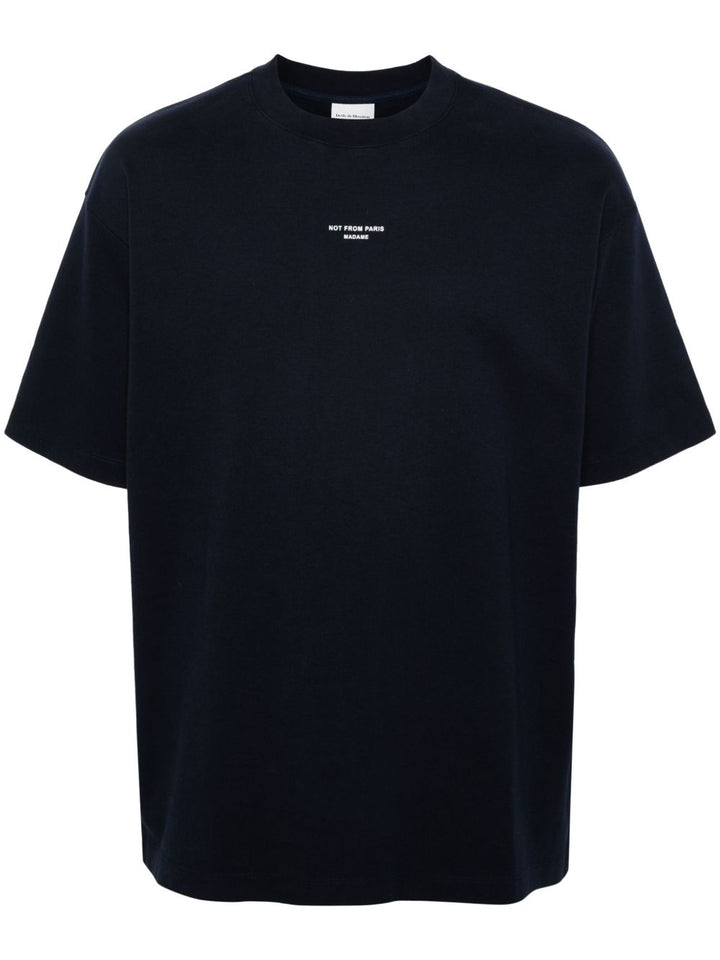 Drole De Monsieur
T-shirt in jersey di cotone blu