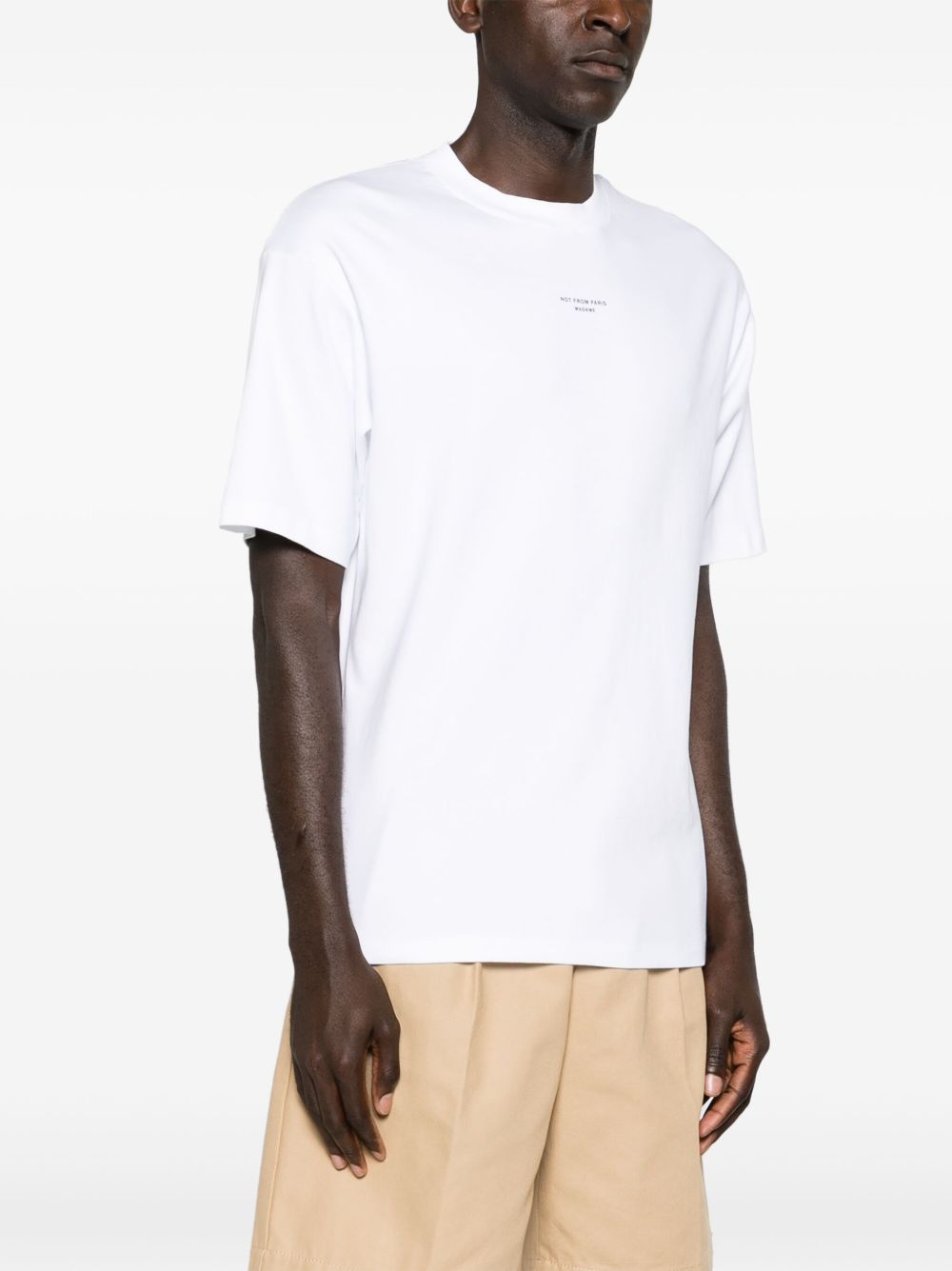 Drole De Monsieur
T-shirt in jersey di cotone bianco