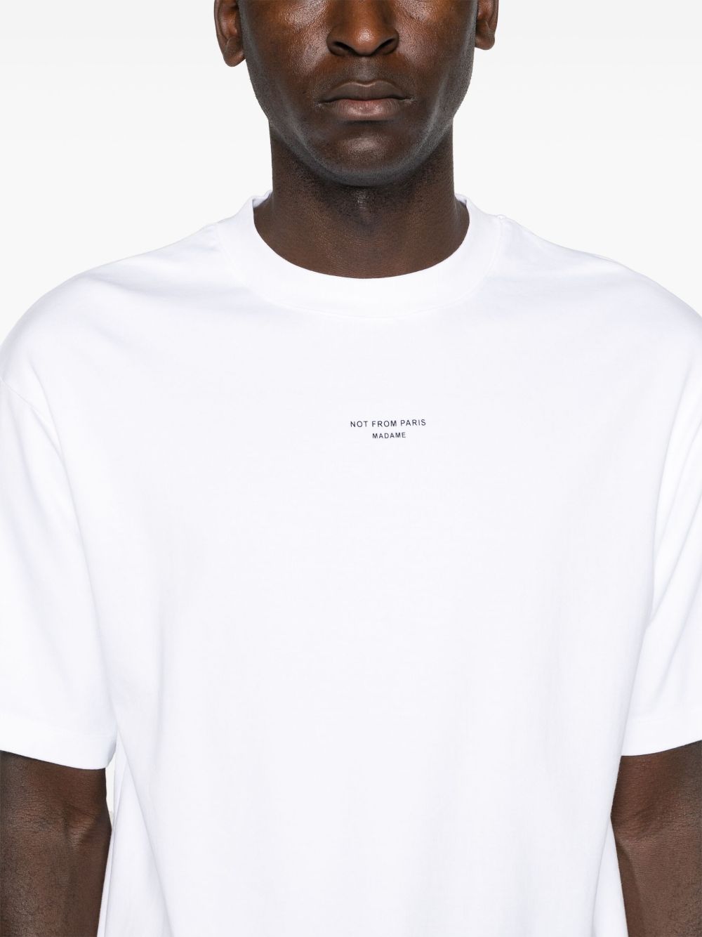 Drole De Monsieur
T-shirt in jersey di cotone bianco