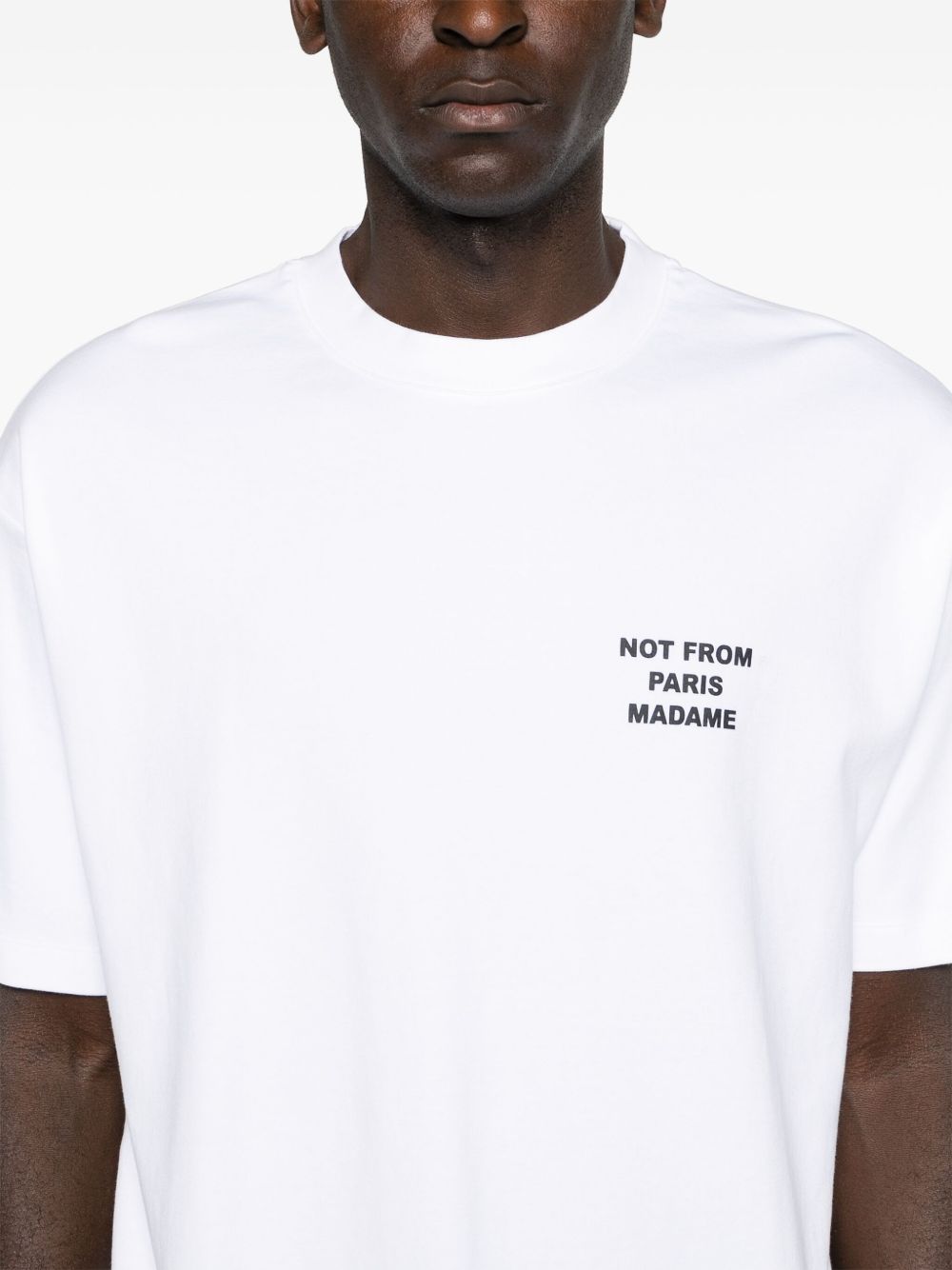 Drole De Monsieur
T-shirt in jersey di cotone bianco