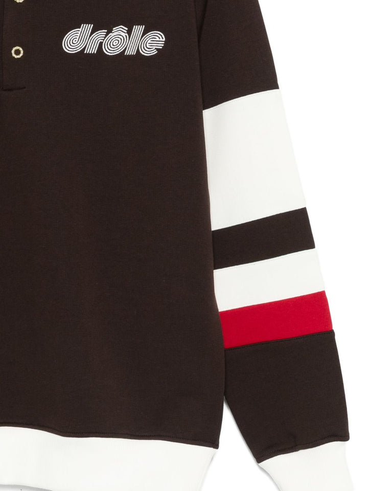 Drôle De Monsieur Polo con dettaglio a righe