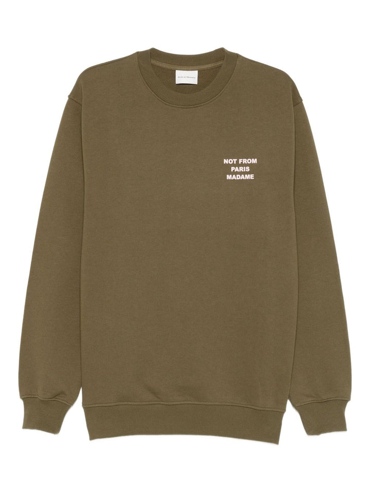 Drôle De Monsieur Felpa girocollo con grafica