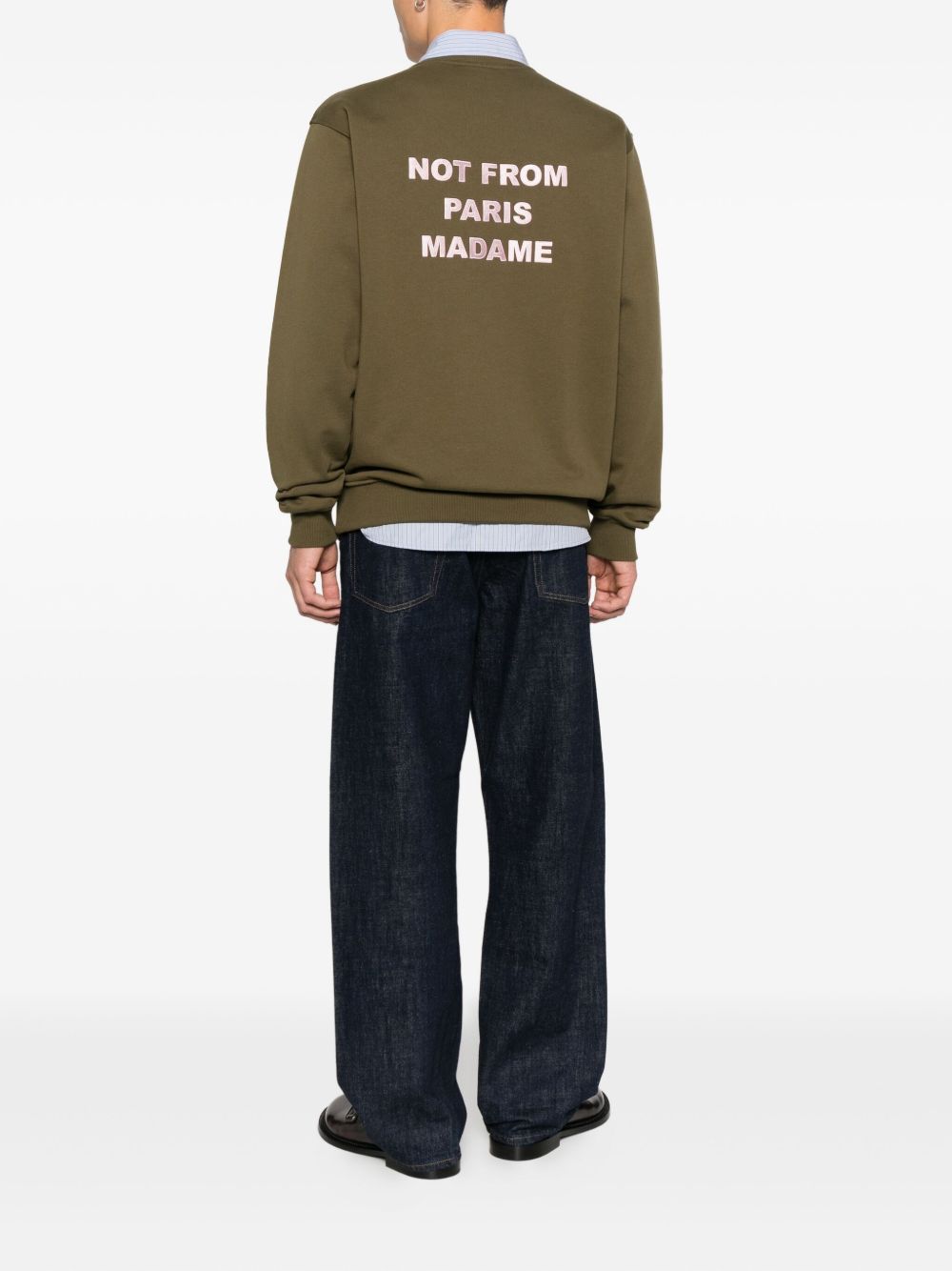 Drôle De Monsieur Felpa girocollo con grafica