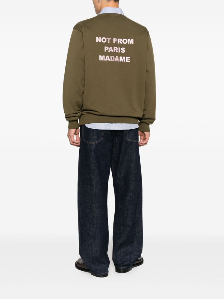 Drôle De Monsieur Felpa girocollo con grafica