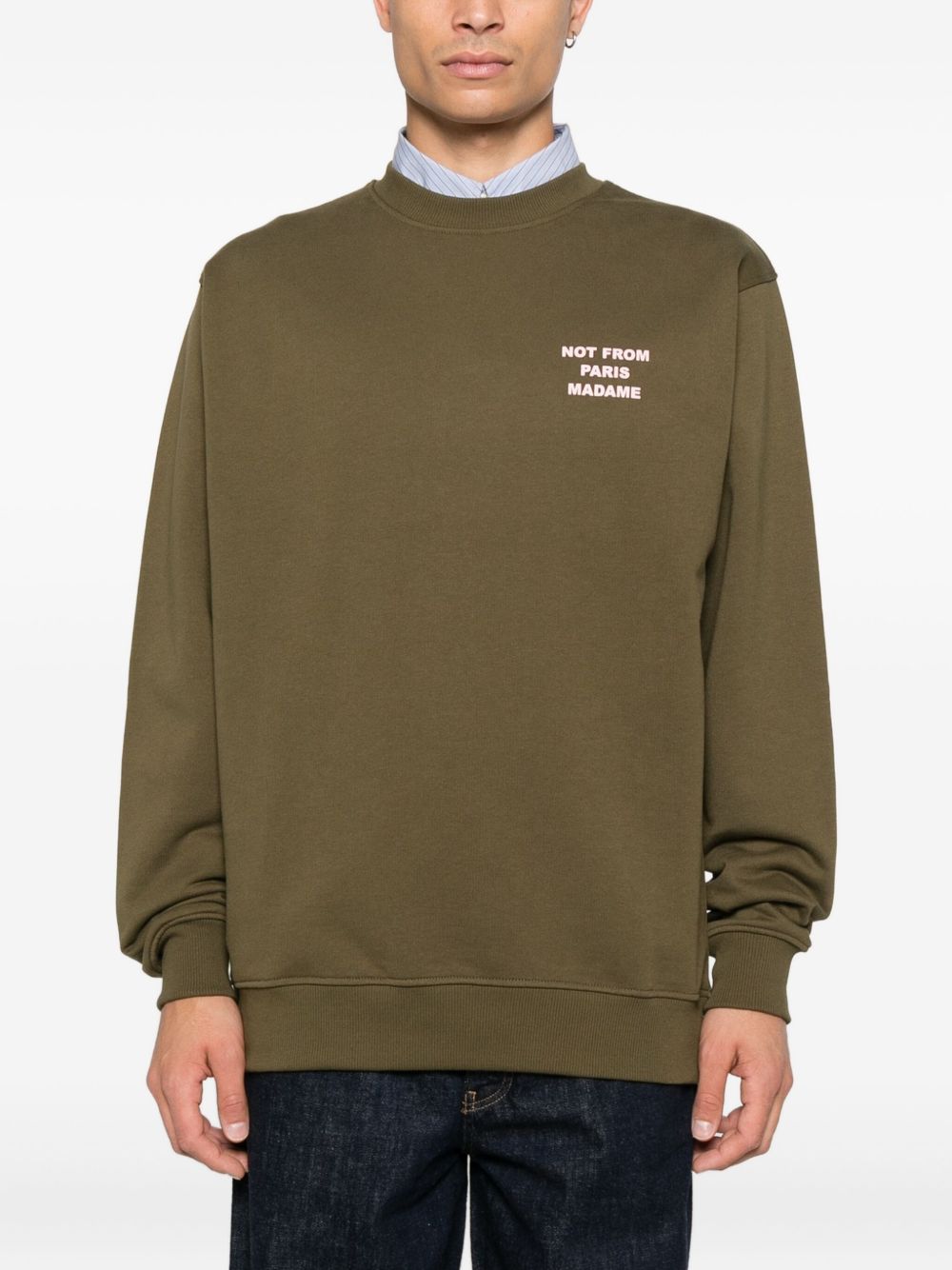 Drôle De Monsieur Felpa girocollo con grafica