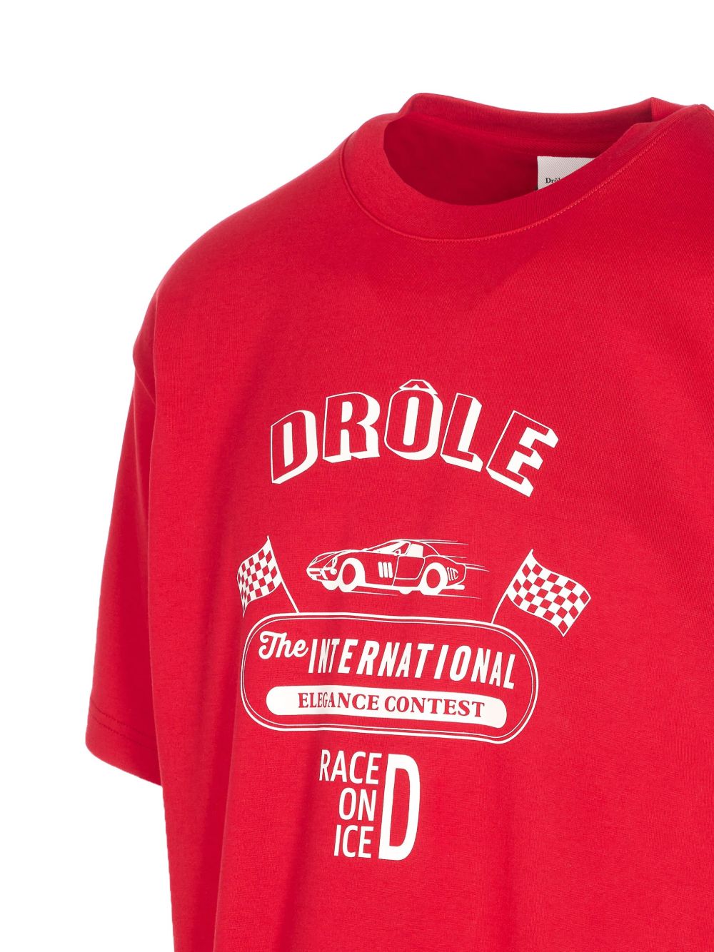 Drôle De Monsieur T-shirt in cotone con stampa grafica