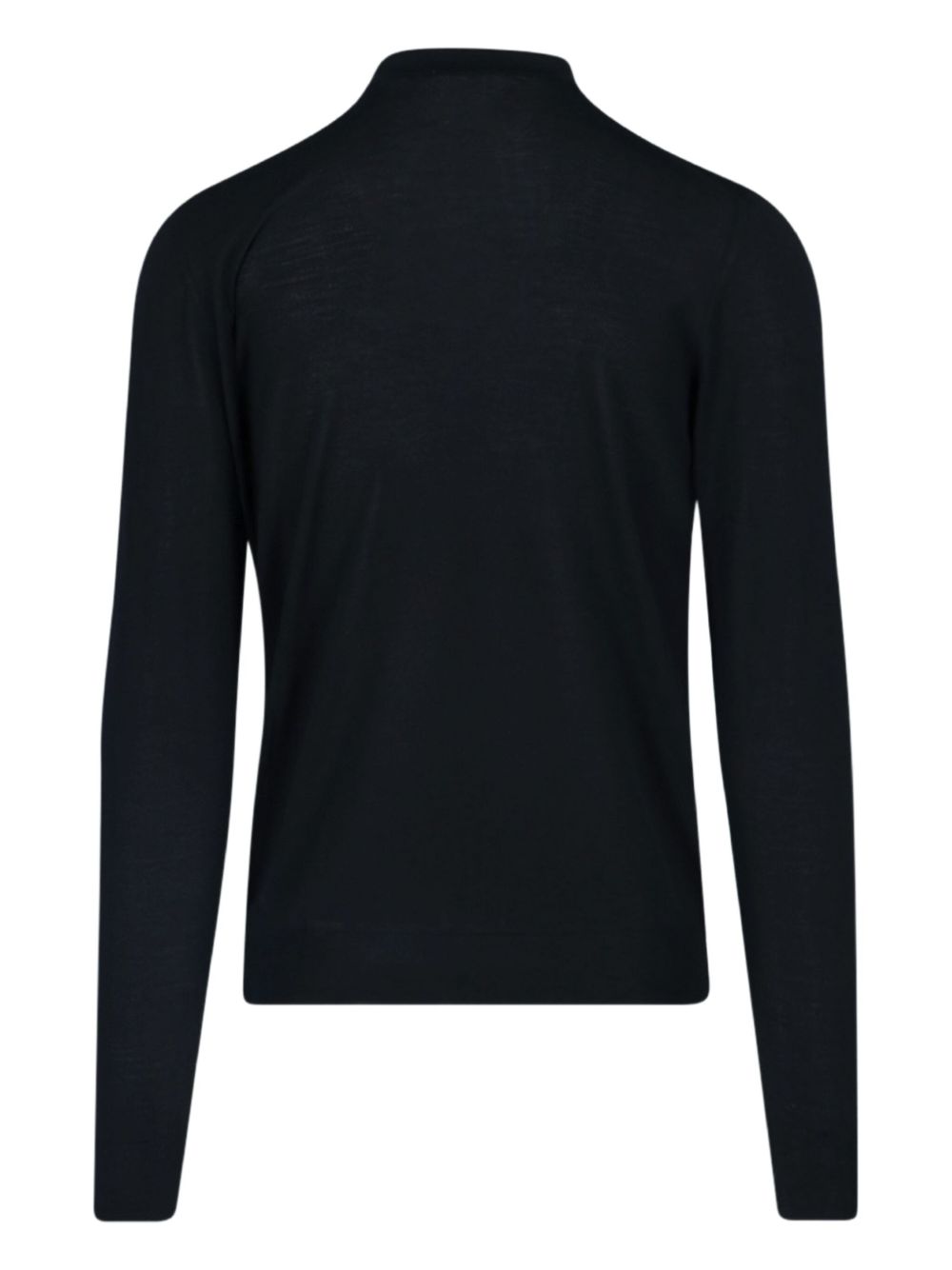 Drumohr Polo in lana merino nera