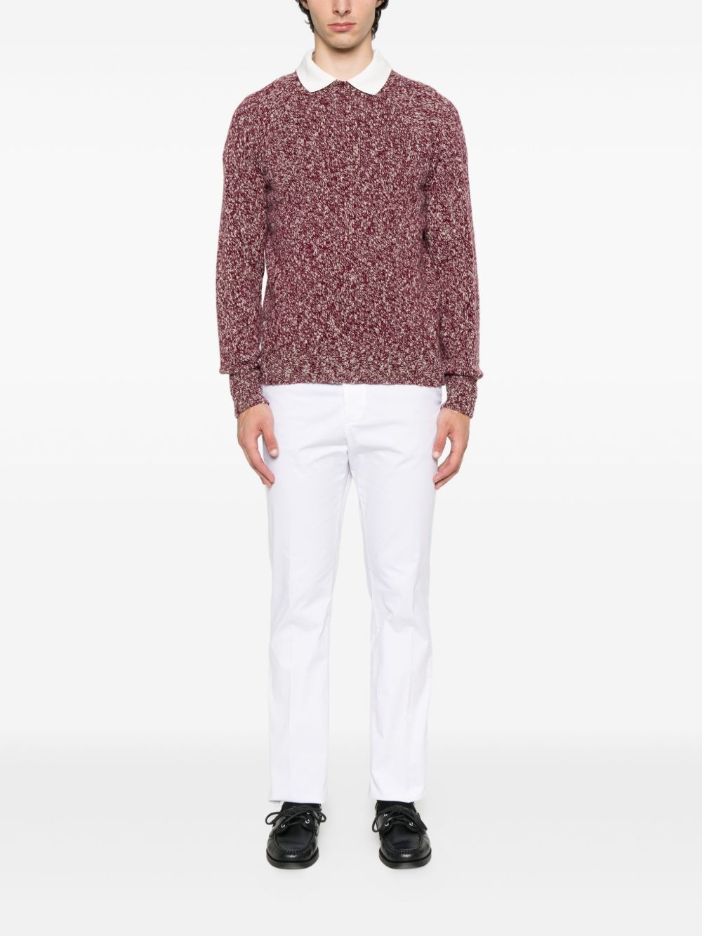 Drumohr Maglione in lana con effetto screziato