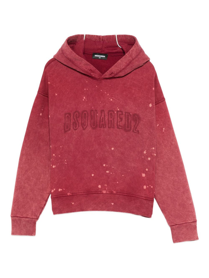 DSQUARED2 KIDS Felpa con cappuccio e logo