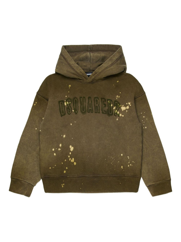 DSQUARED2 KIDS Felpa con cappuccio e logo