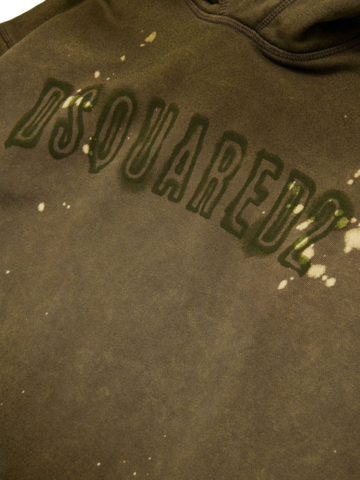 DSQUARED2 KIDS Felpa con cappuccio e logo