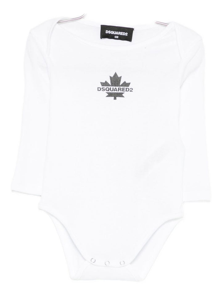 DSQUARED2 KIDS Body in cotone a maniche lunghe
