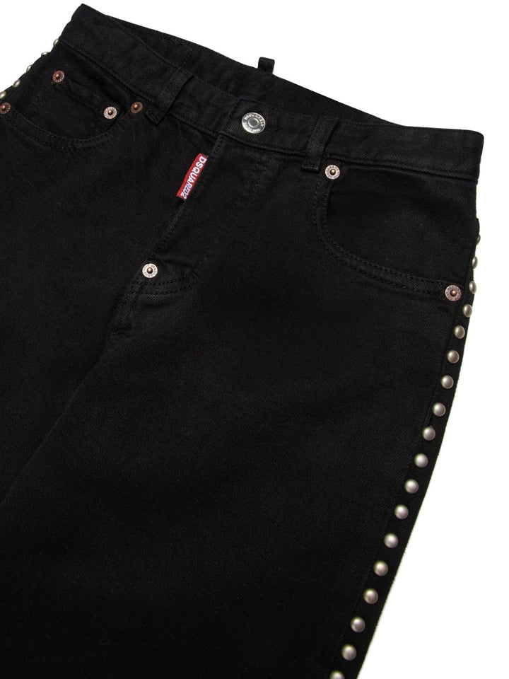 Jeans Nero con Studs DSQUARED KIDS