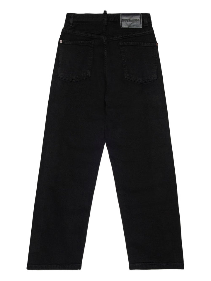 Jeans Nero con Studs DSQUARED KIDS