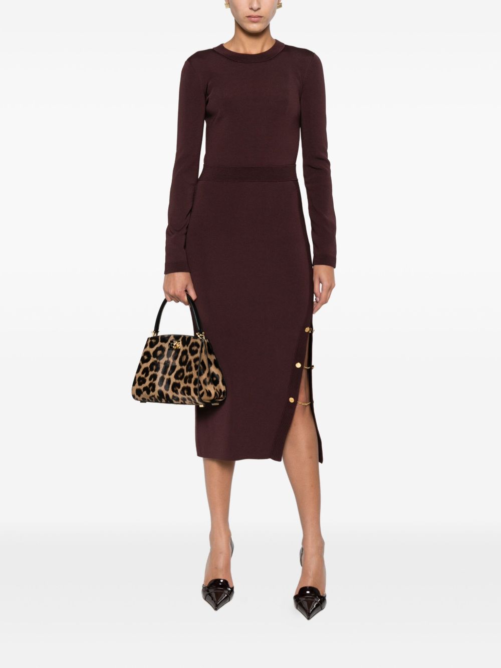 Elisabetta Franchi Abito Bordeaux