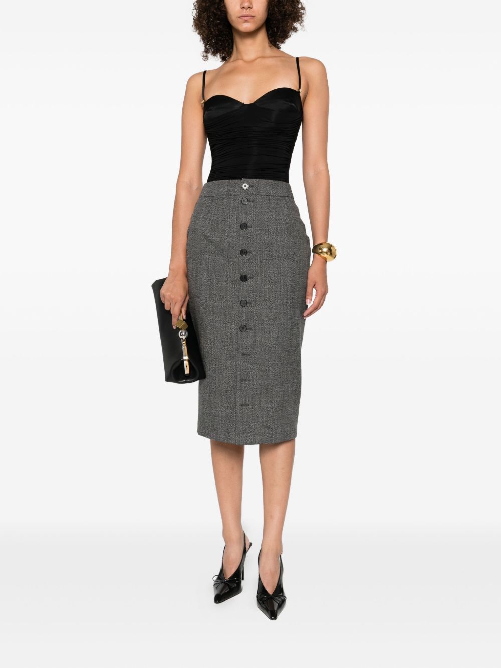 Elisabetta Franchi Body con ruches