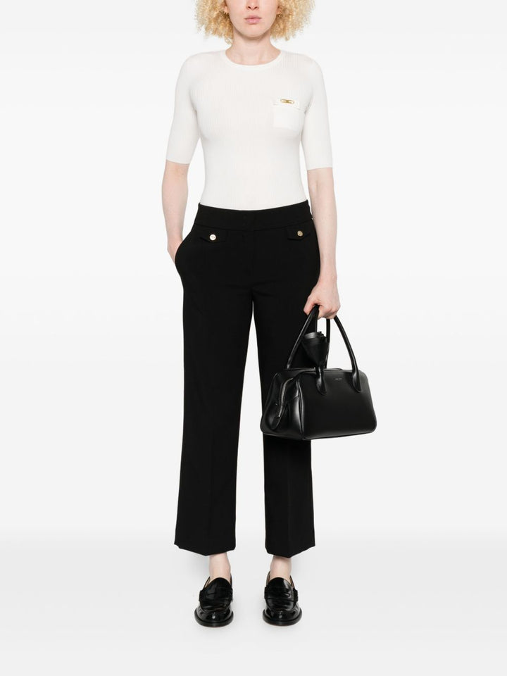 Elisabetta Franchi Maglia bianco a mezza manica