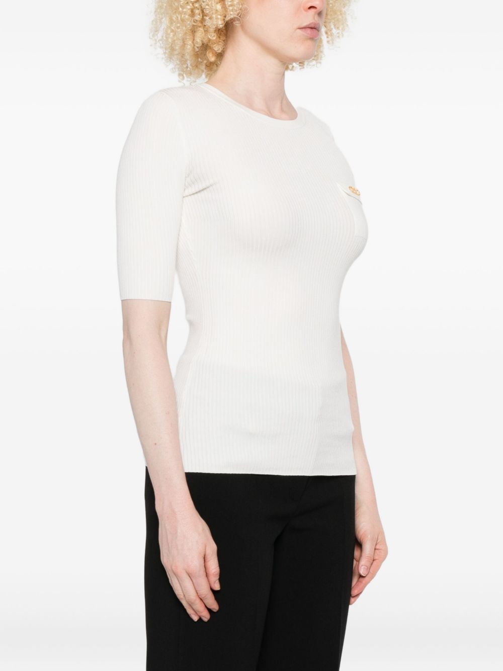 Elisabetta Franchi
Maglia bianco a mezza manica