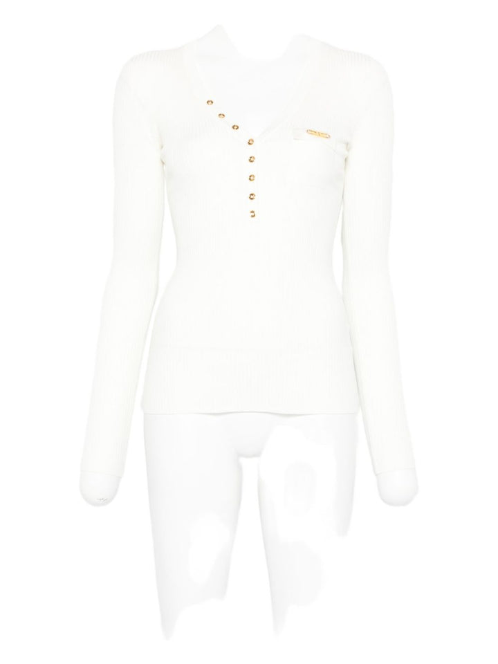 Elisabetta Franchi
Top a coste bianco
