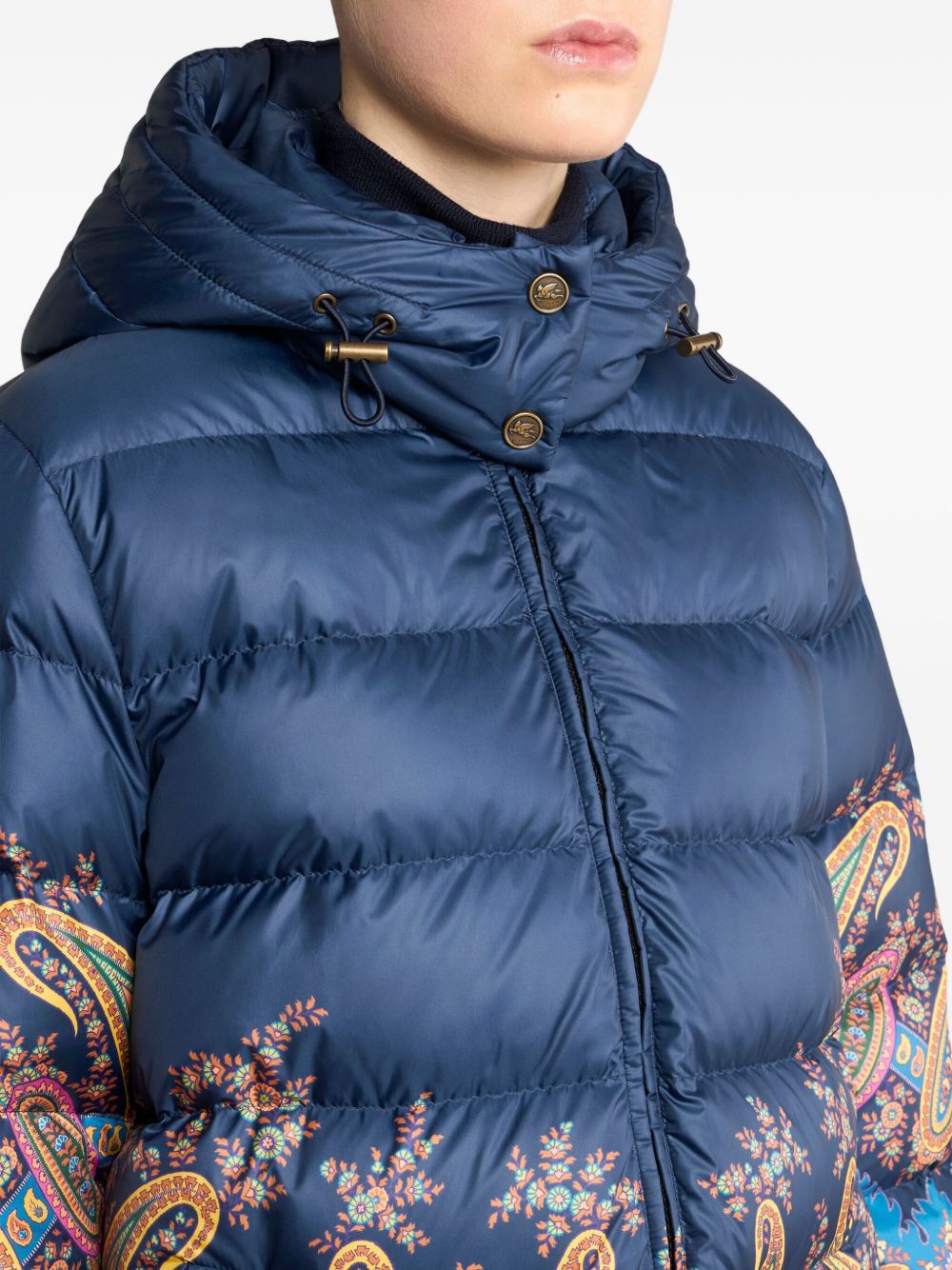 ETRO
Cappotto con stampa paisley e cappuccio