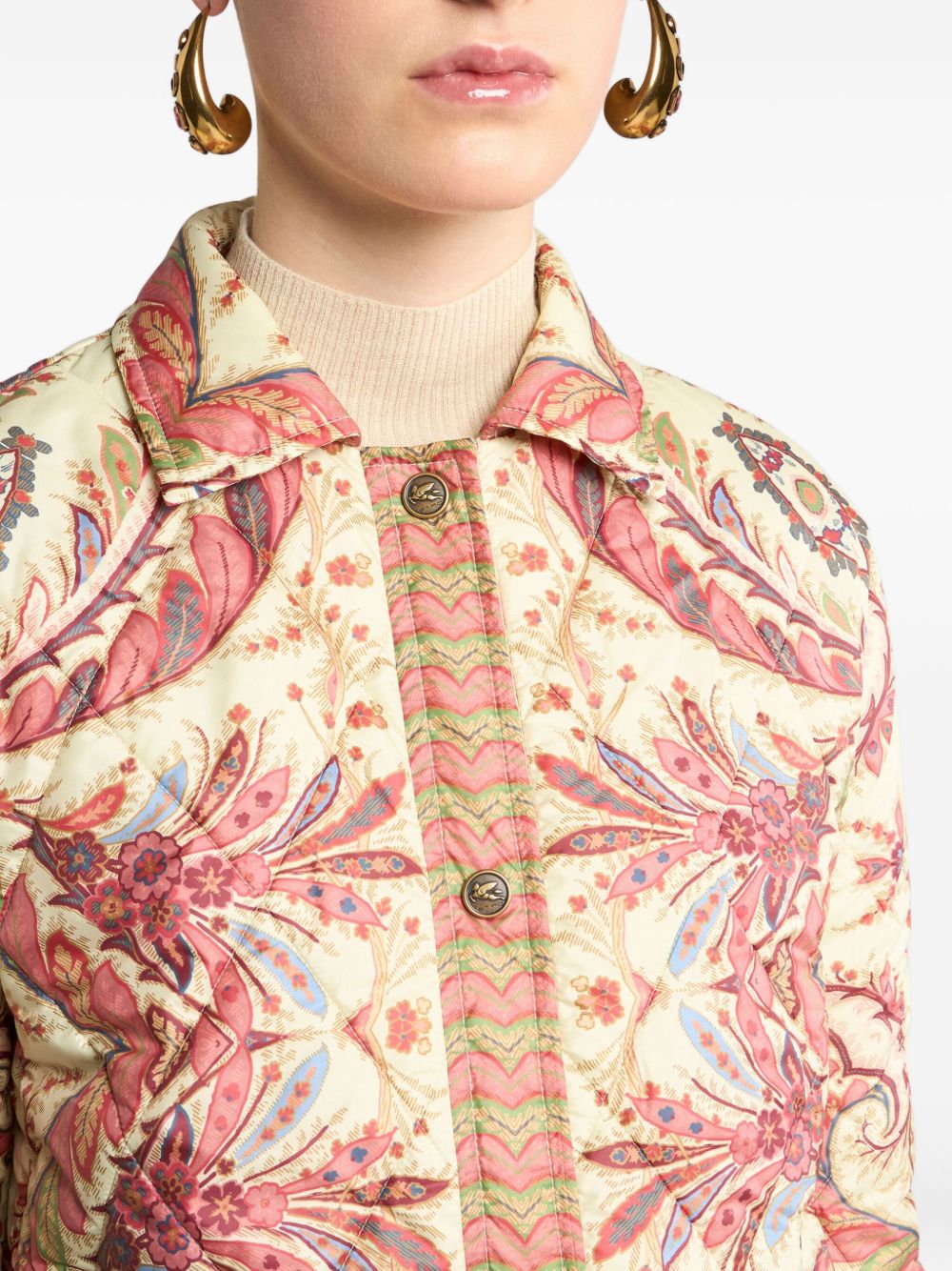 Etro 
Giacca imbottita con stampa foliage.