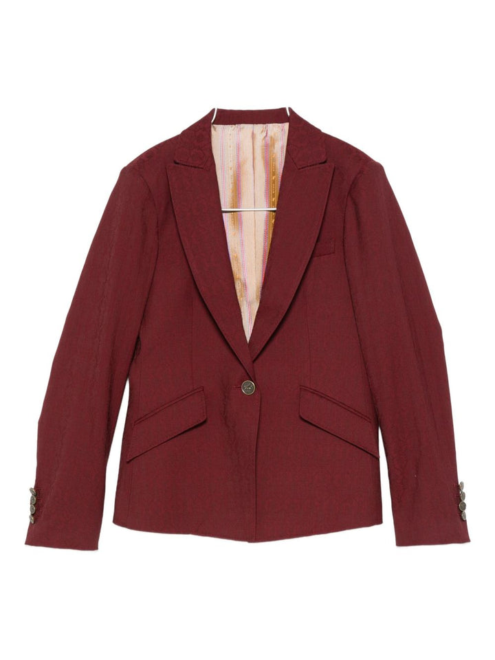 ETRO
Giacca maglia monopetto in lana