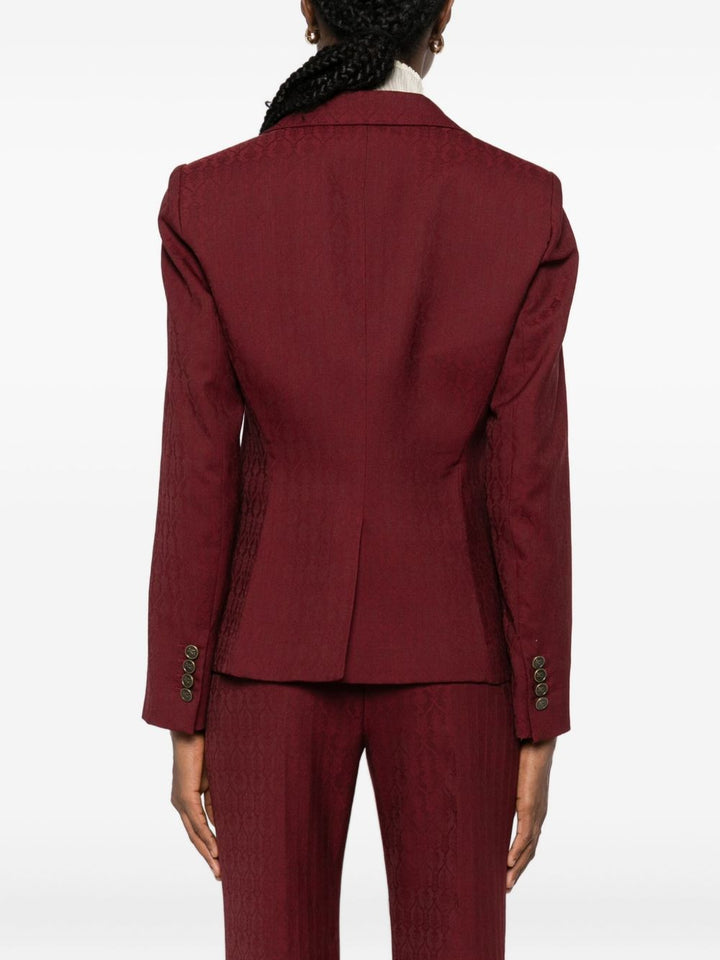 ETRO
Giacca maglia monopetto in lana