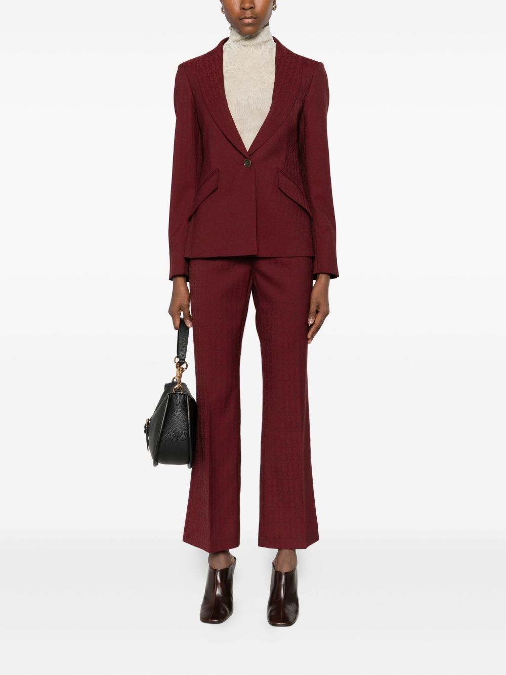 ETRO
Giacca maglia monopetto in lana