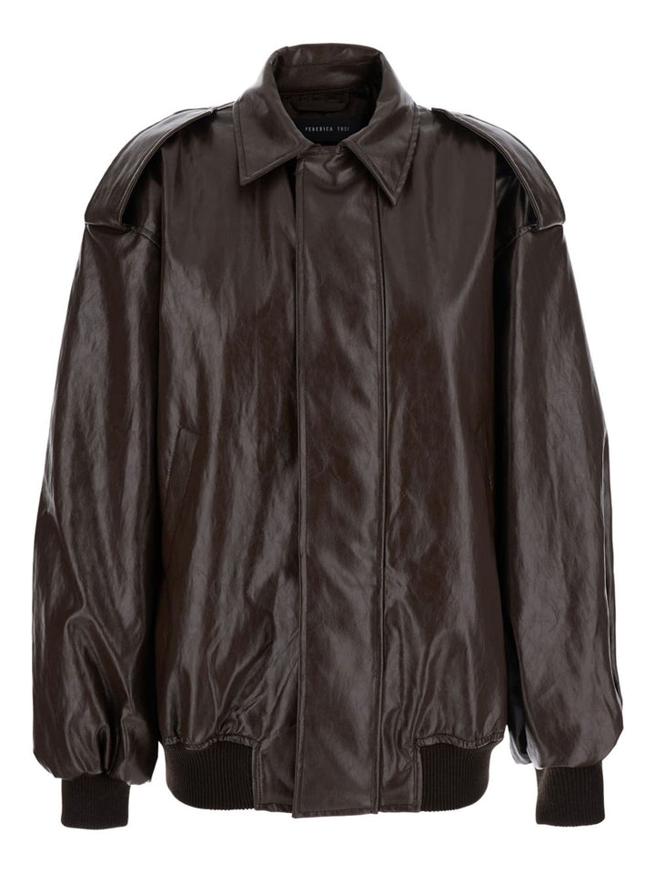 Federica Tosi
Bomber in pelle marrone