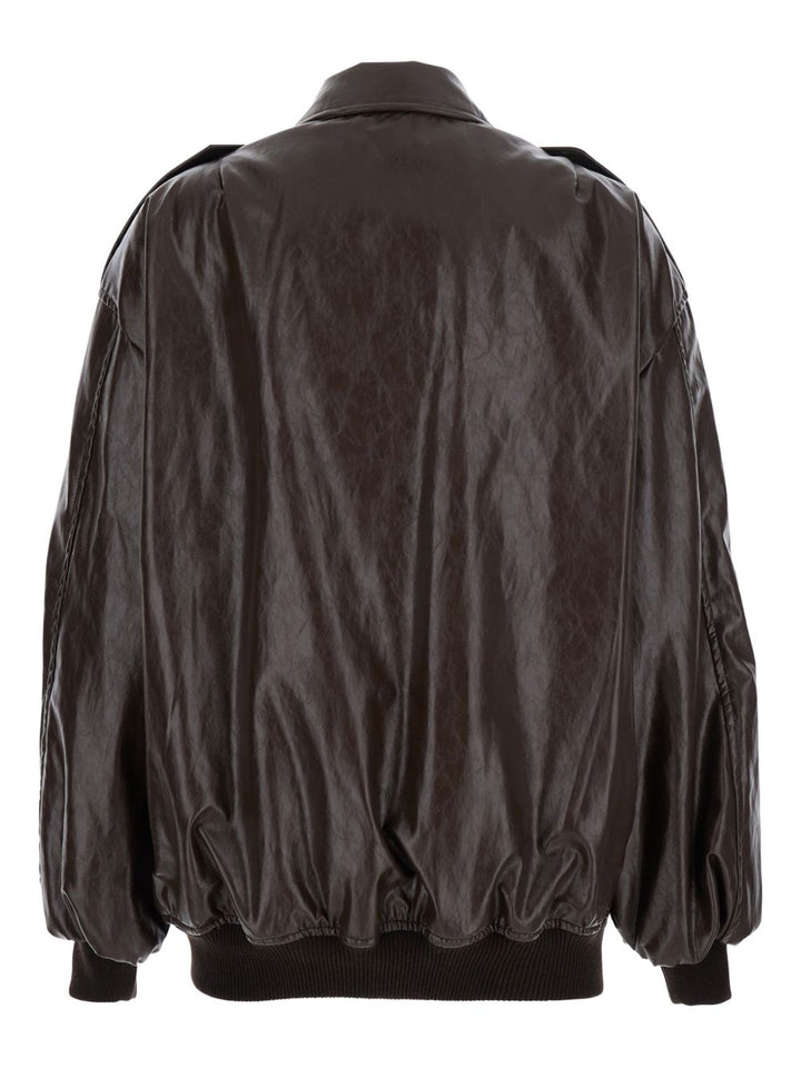 Federica Tosi
Bomber in pelle marrone