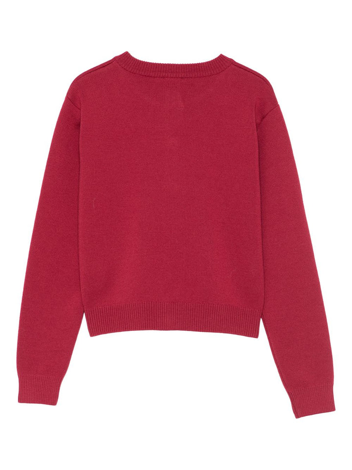 Fendi Kids Cardigan con bottoni e logo ricamato