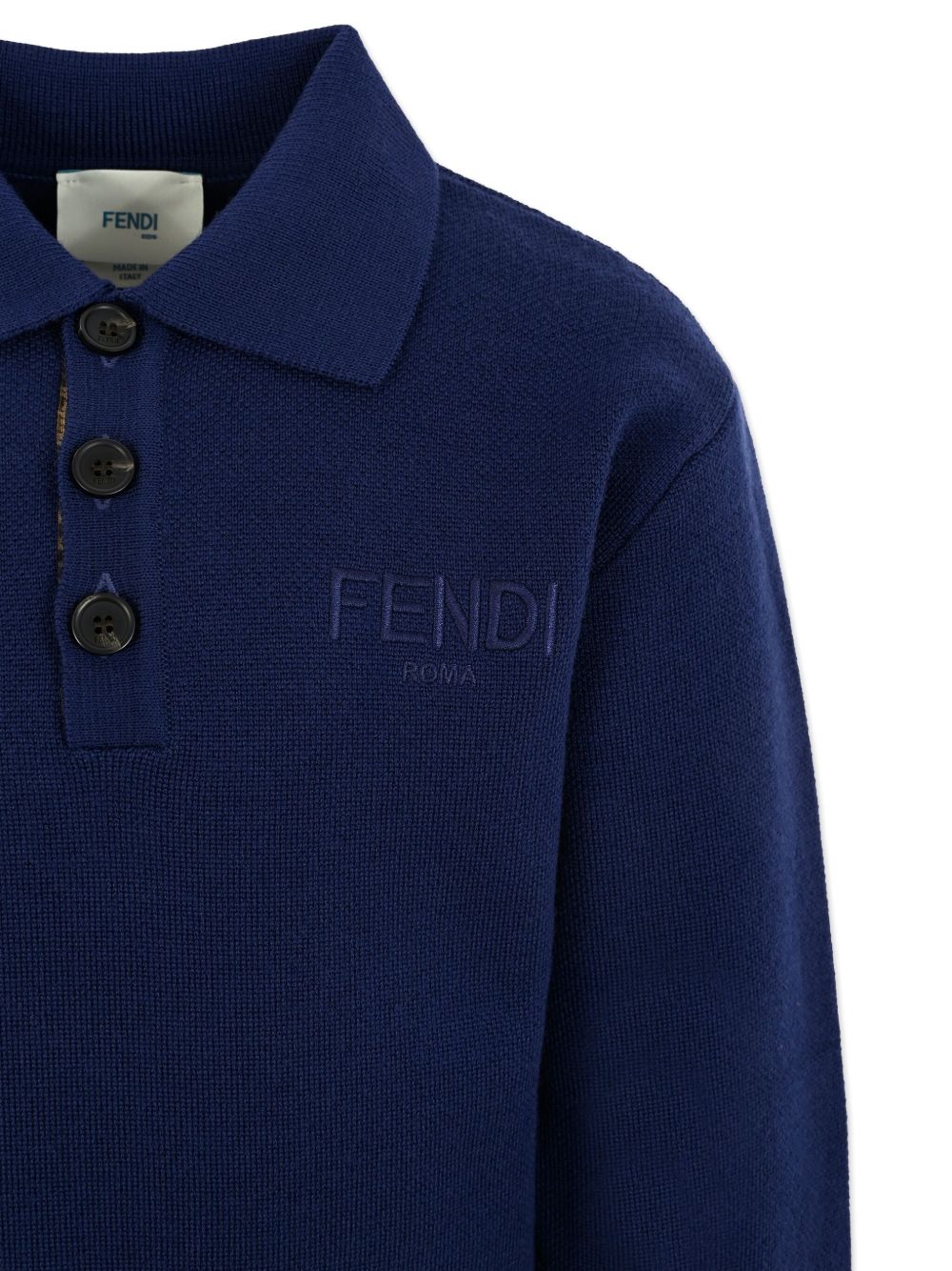 Fendi Kids
Polo con logo ricamato