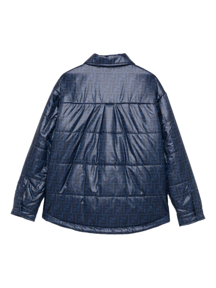 Fendi Kids Giacca camicia imbottita