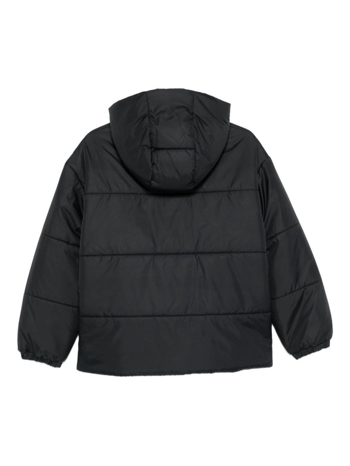 Fendi Kids Piumino nero reversibile per bambini