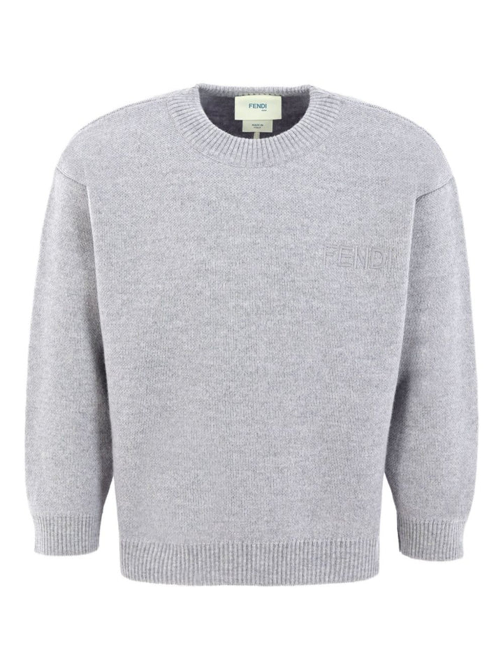 Fendi Kids
Maglione in lana con logo