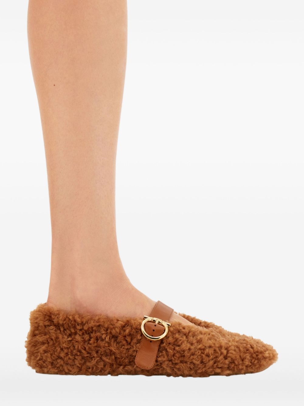 Ferragamo Ballerine in shearling